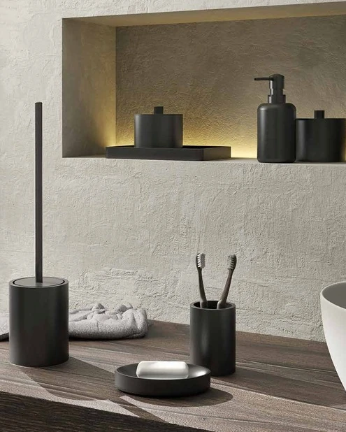 BR06/14 Brenda Tepsi Tezgah Üstü Mat Siyah