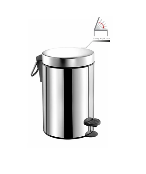 90689 Pedallı Çöp Kovası 3 LT