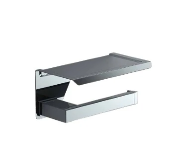 173938 S-Cube Etajerli Tuvalet Kağıtlığı Krom