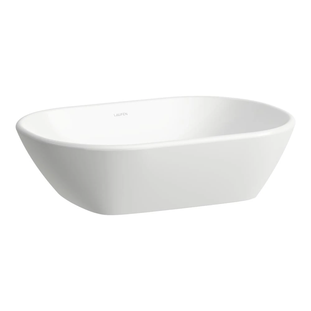 H8120830001121 LUA Çanak Lavabo 500x350 mm Armatür Deliksiz,Taşma Deliksiz Beyaz 