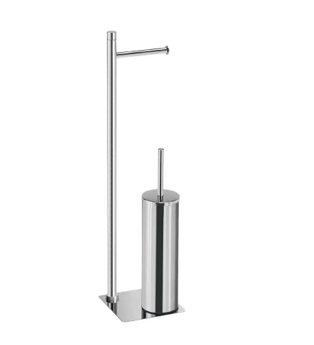 TR32 Ayaklı Tuvalet Kağıtlık+Tuvalet Fırçalığı Trilly