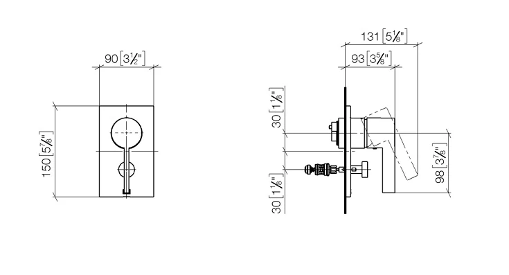 36120670-00 Ankastre Tek Kollu Batarya Yönlendiricili Krom 