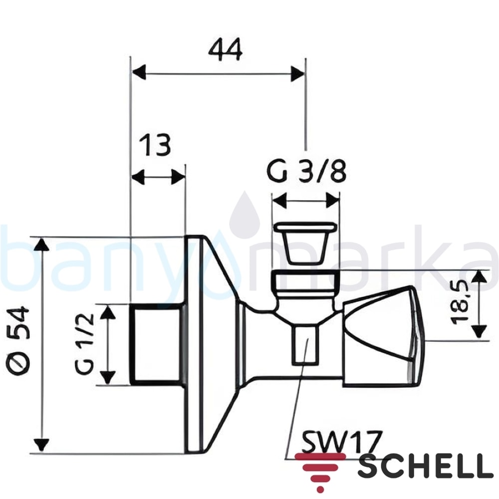 970580000 Filtreli Ara Musluk 