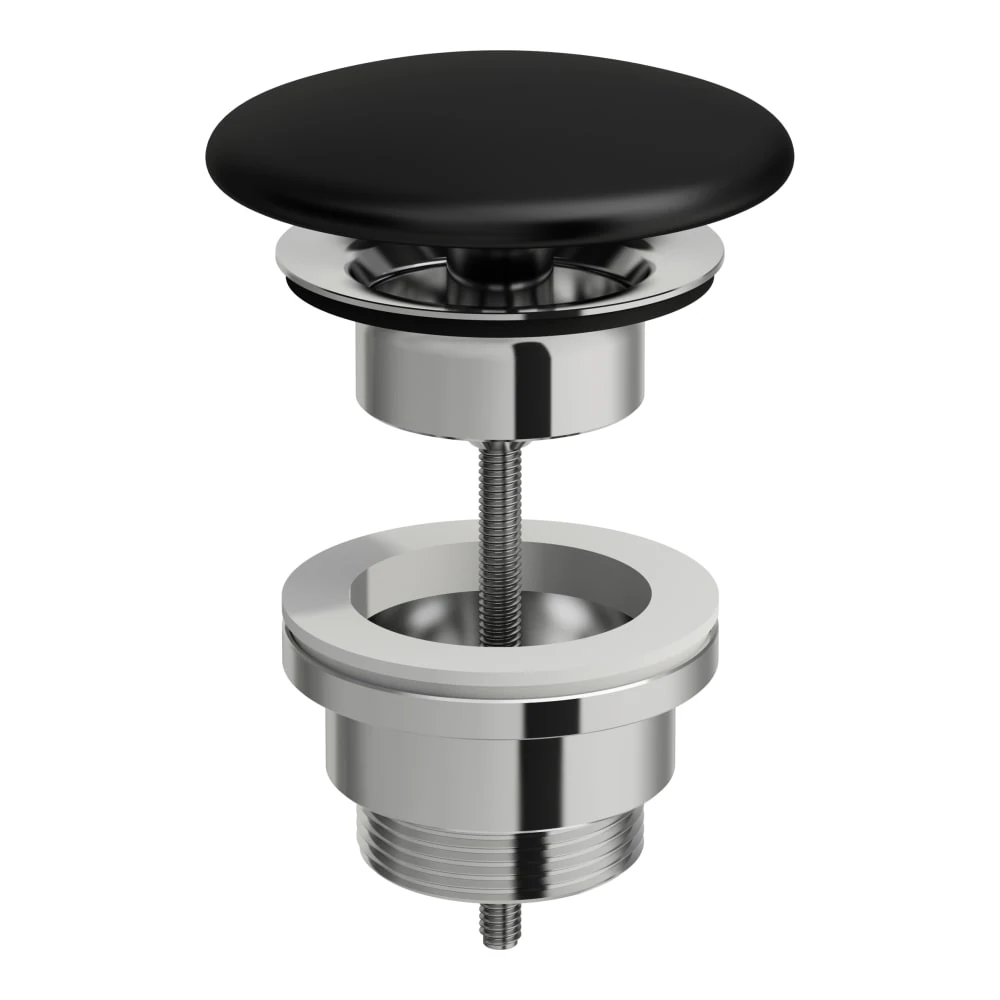 H8981847160001 VAL Seramik Lavabo Gider Sifonu Mat Siyah 