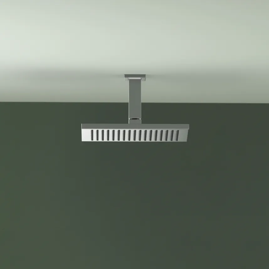 28775980-33 Rain Shower Tavandan 300x240 mm Mat Siyah 