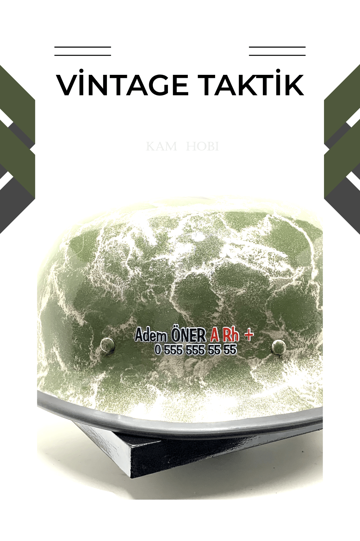 Kişiye Özel Tasarlanabilir Kask VİNTAGE TAKTİK MODEL