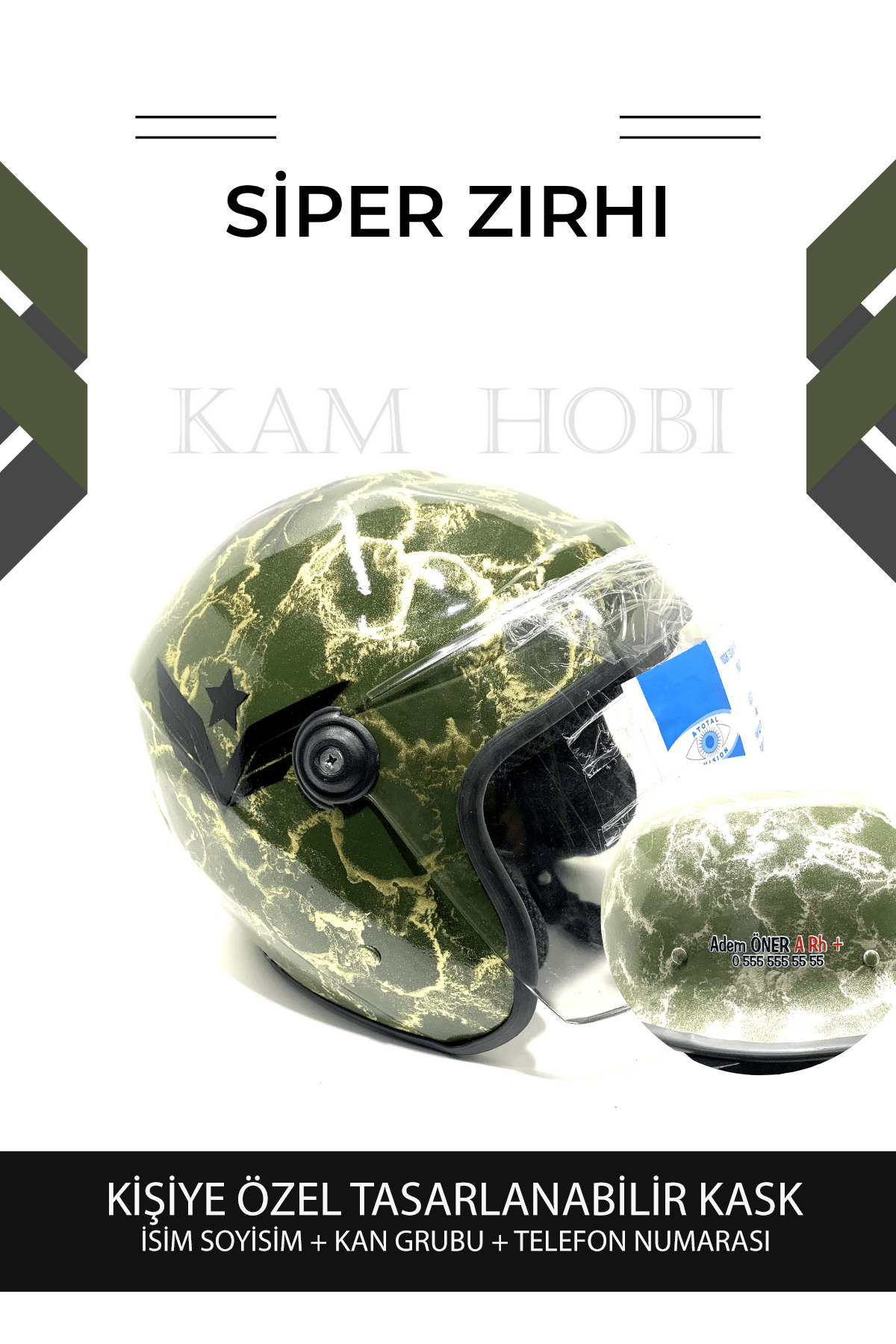 Kişiye Özel Tasarlanabilir Kask SİPER ZIRHI MODEL