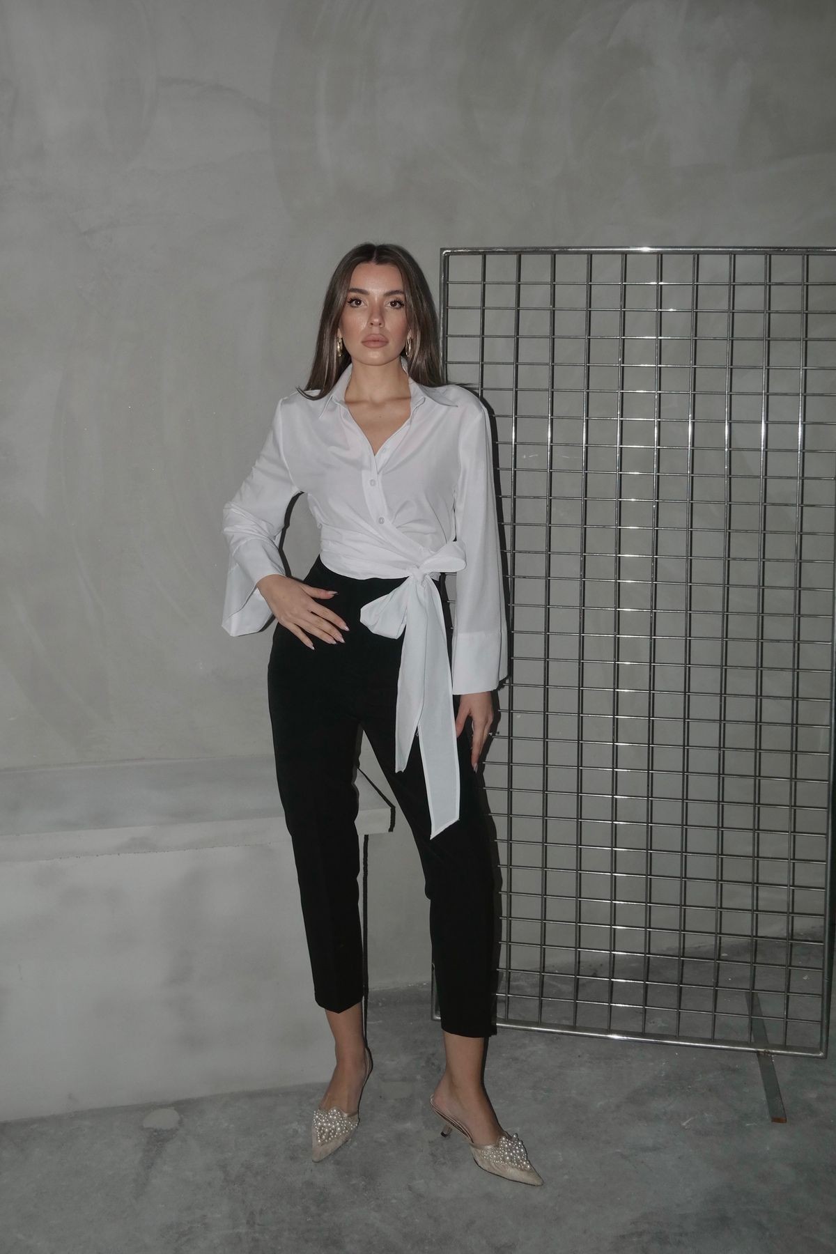 Nora Bağlamalı Gömlek