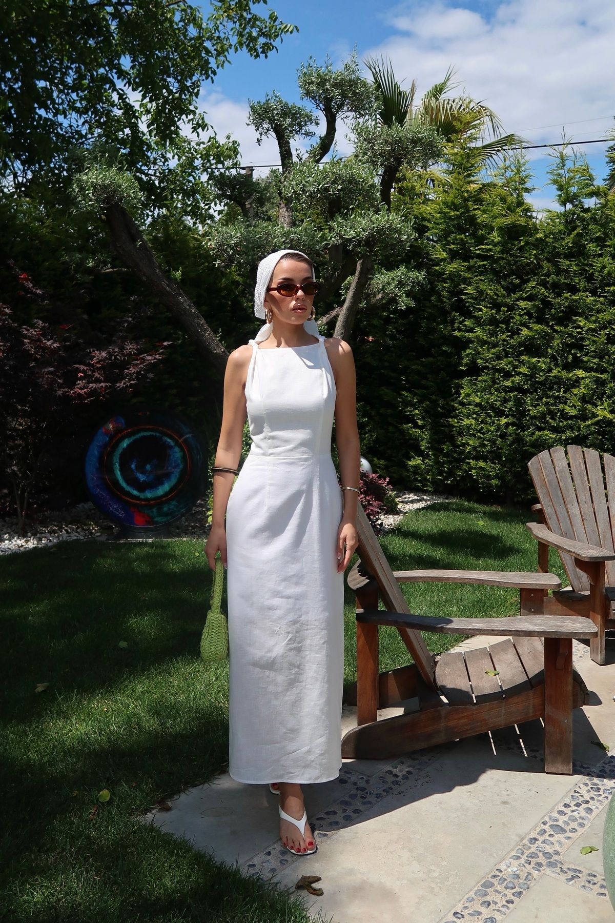 Palma Summer Donna Elbise Beyaz - Beyaz