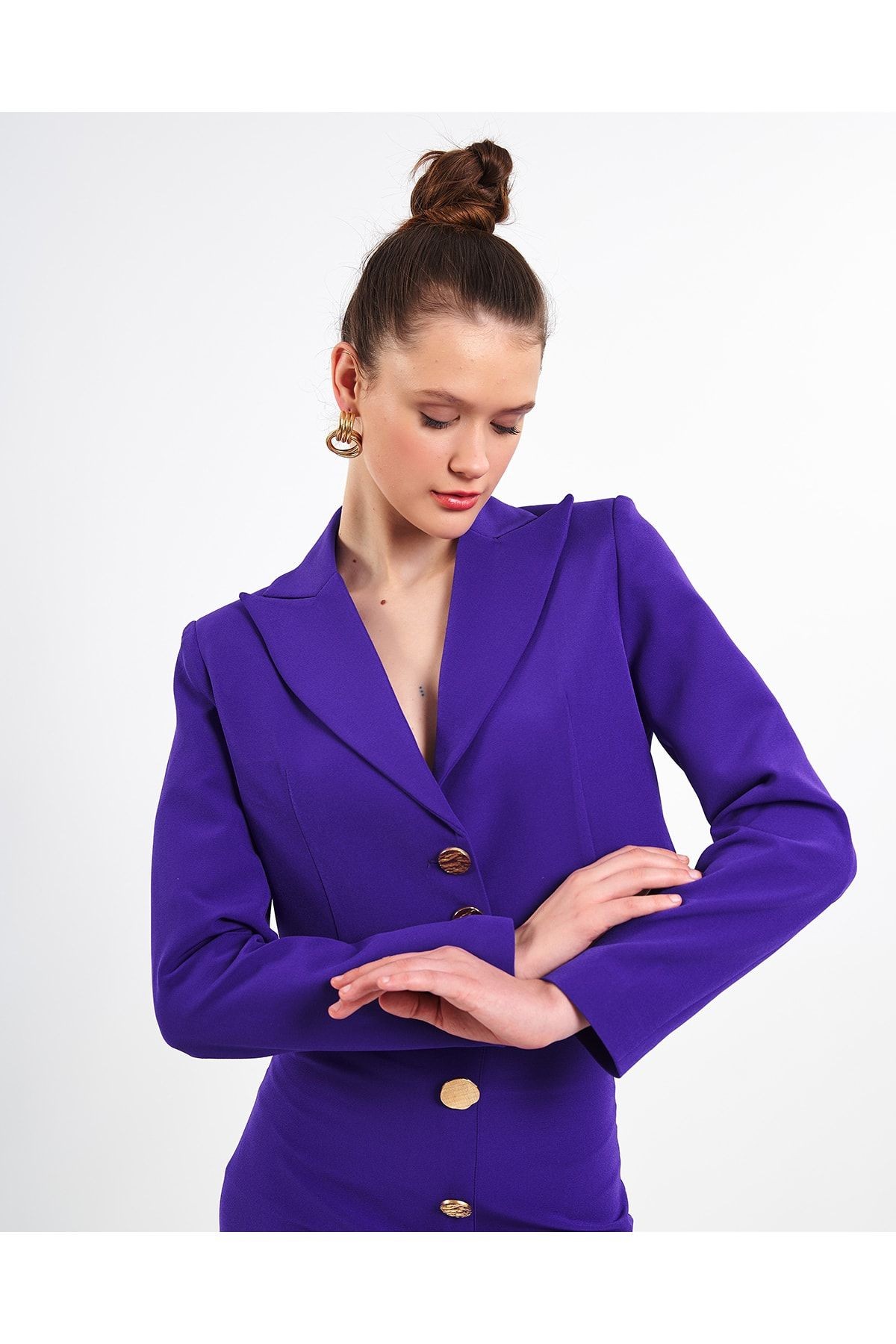 Kısa Blazer Ceket