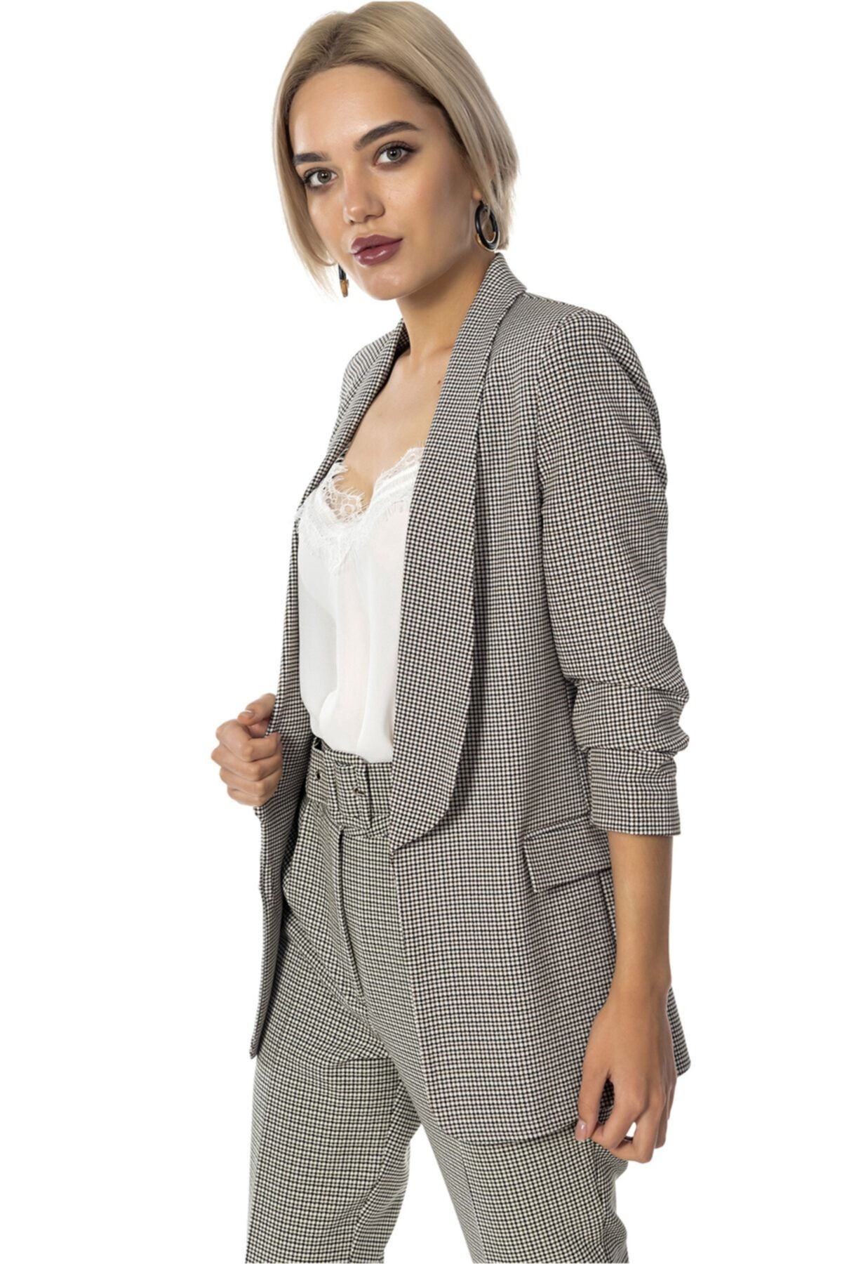 Kadın Kahve Blazer Ceket