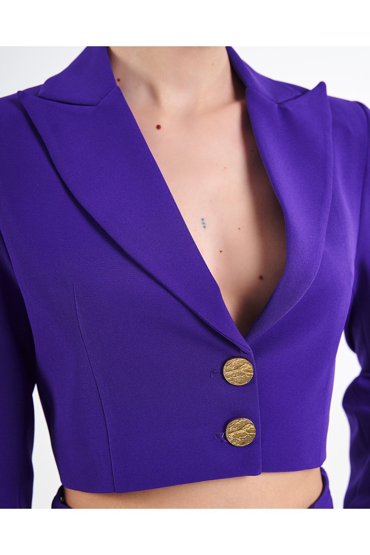 Kısa Blazer Ceket