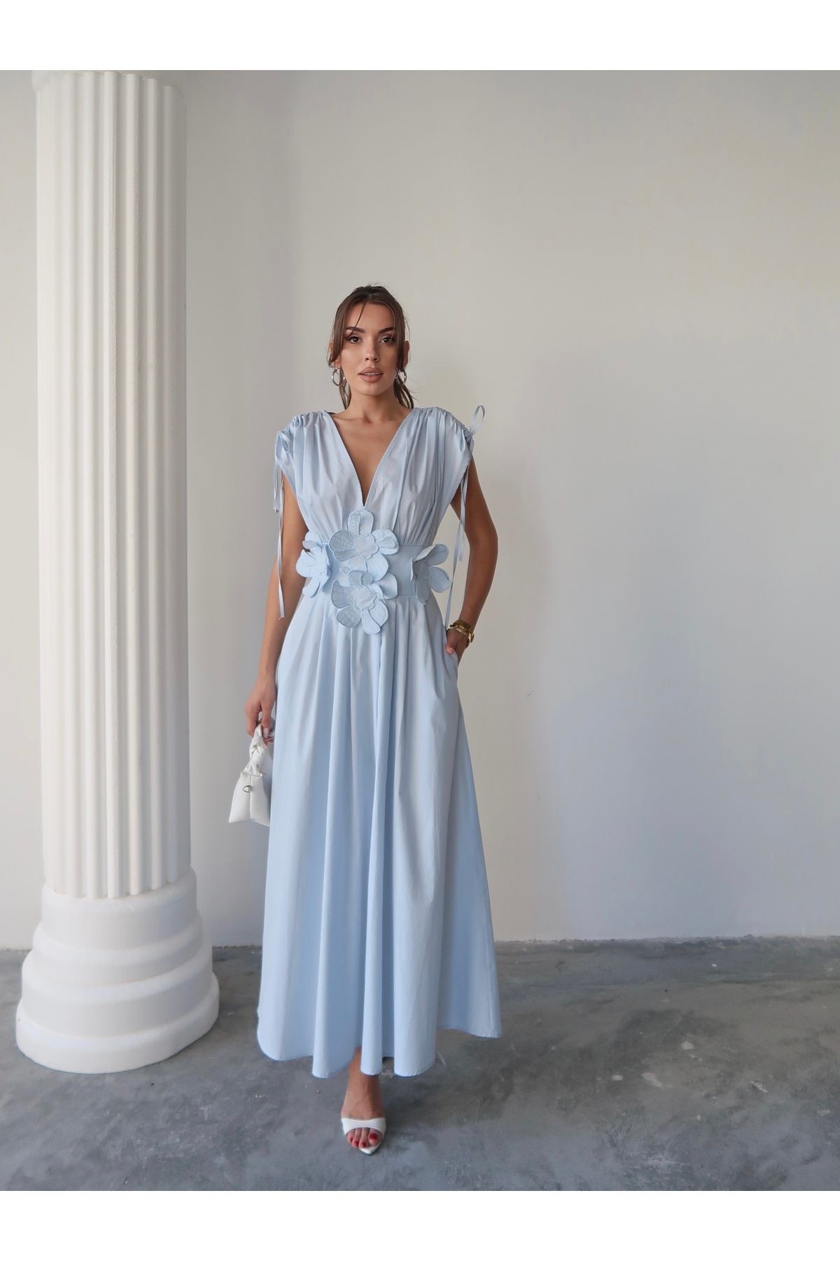 Mely Gül Detaylı Elbise