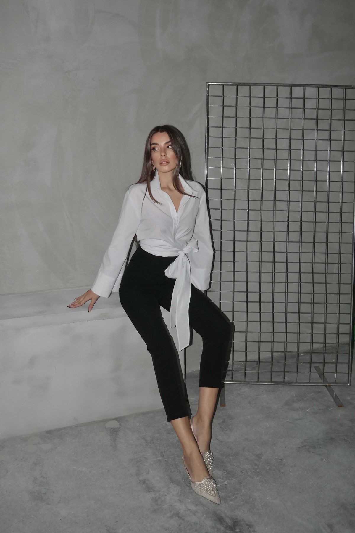 Nora Bağlamalı Gömlek
