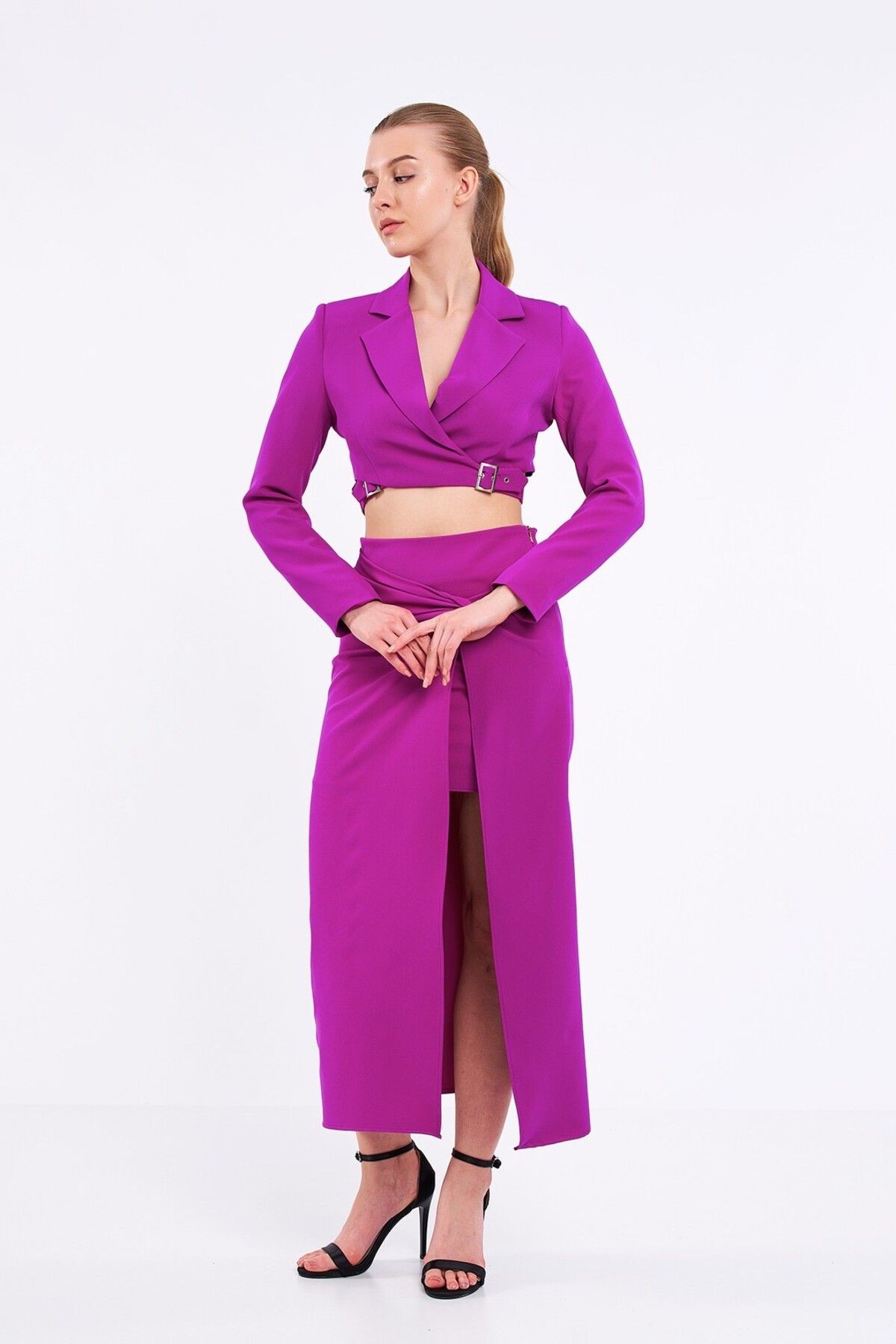 Tokalı Crop Blazer