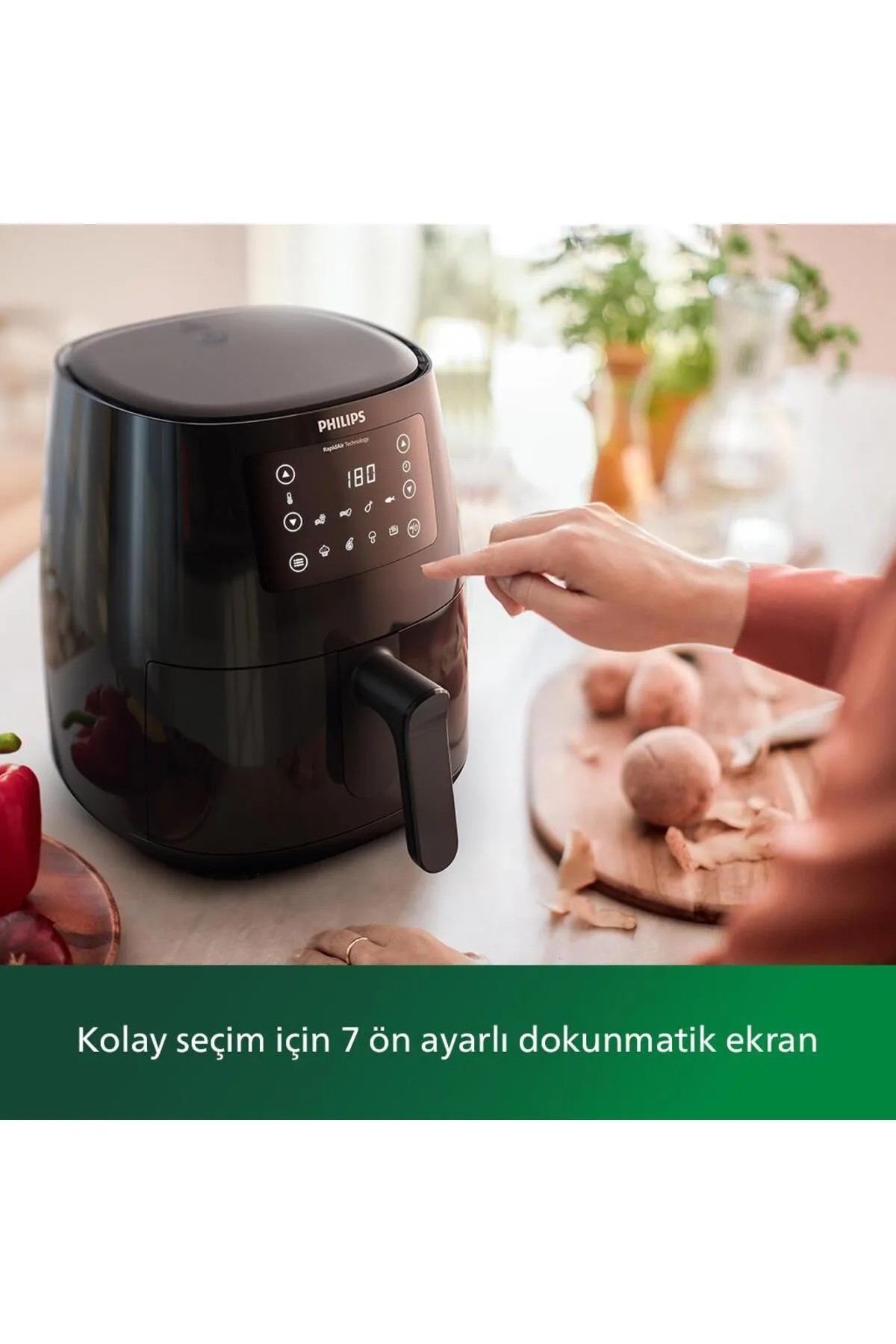 Philips 3000 Serisi L Airfryer  HD9243/90  4.1L Kapasiteli Airfryer Hazne, Siyah,