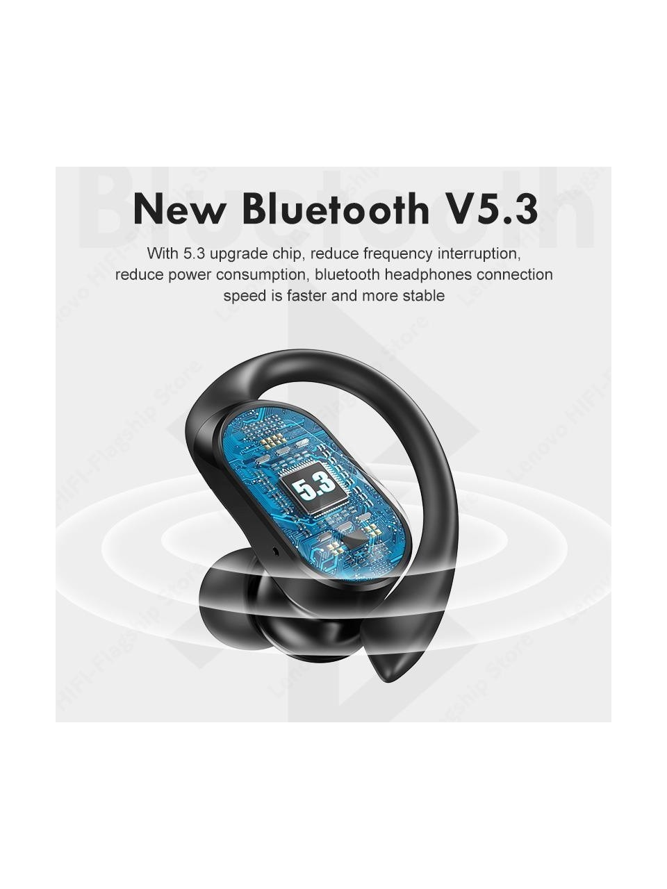 Lenovo Thinkplus LP75 Kablosuz Şarj Göstergeli Sporcu Bluetooth Kulaklık