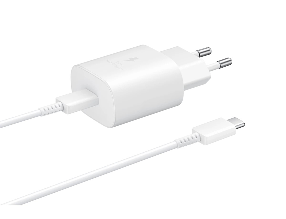 Samsung TA800 25W USB-C Pd 3.0 Adaptör Ve USB-C - USB-C Şarj Kablosu Beyaz