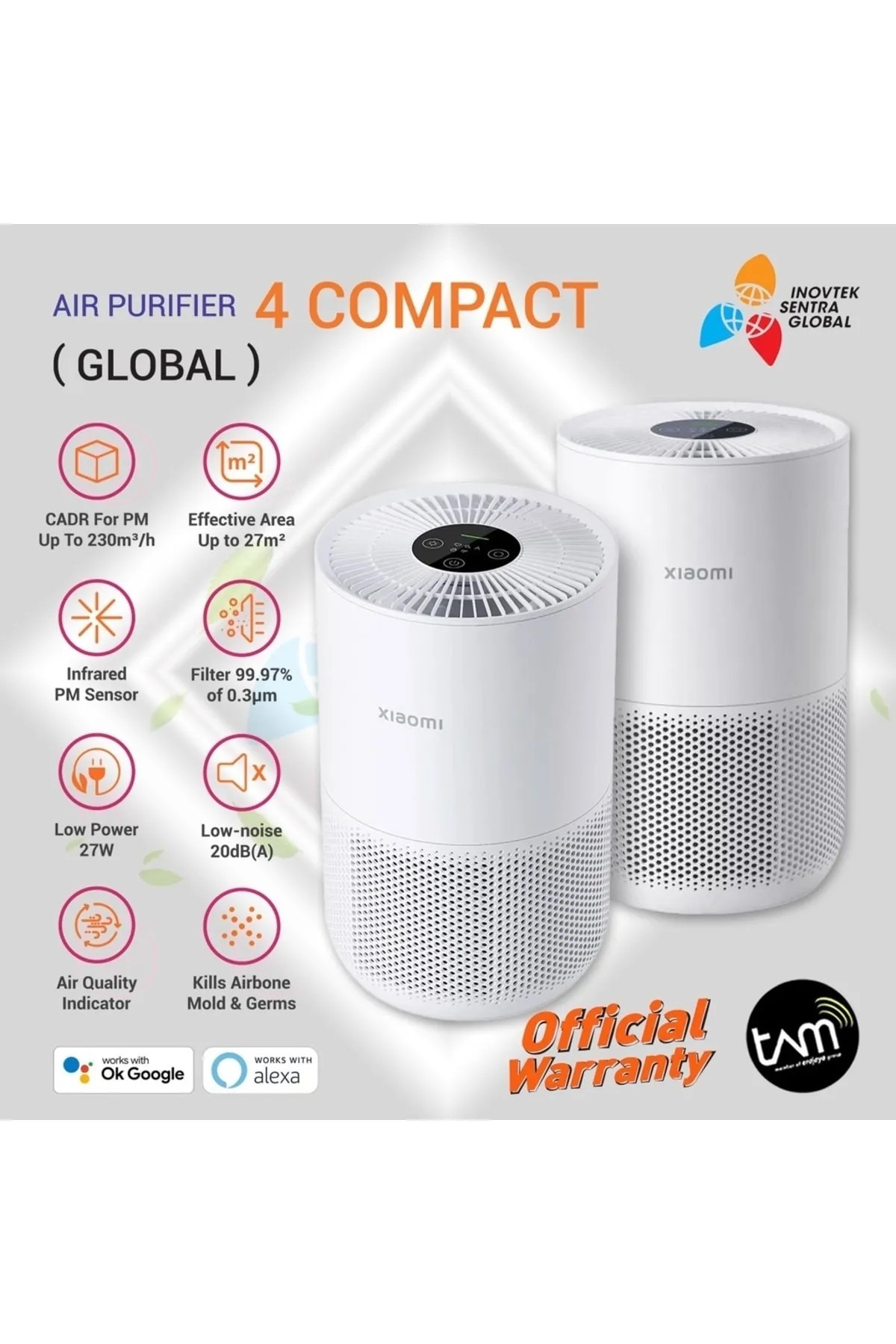 Xiaomi Smart Air Purifier 4 Compact Akıllı Hava Temizleyici