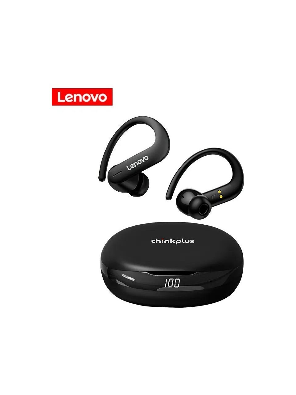 Lenovo Thinkplus T50 Kablosuz Şarj Göstergeli Sporcu Bluetooth Kulaklık