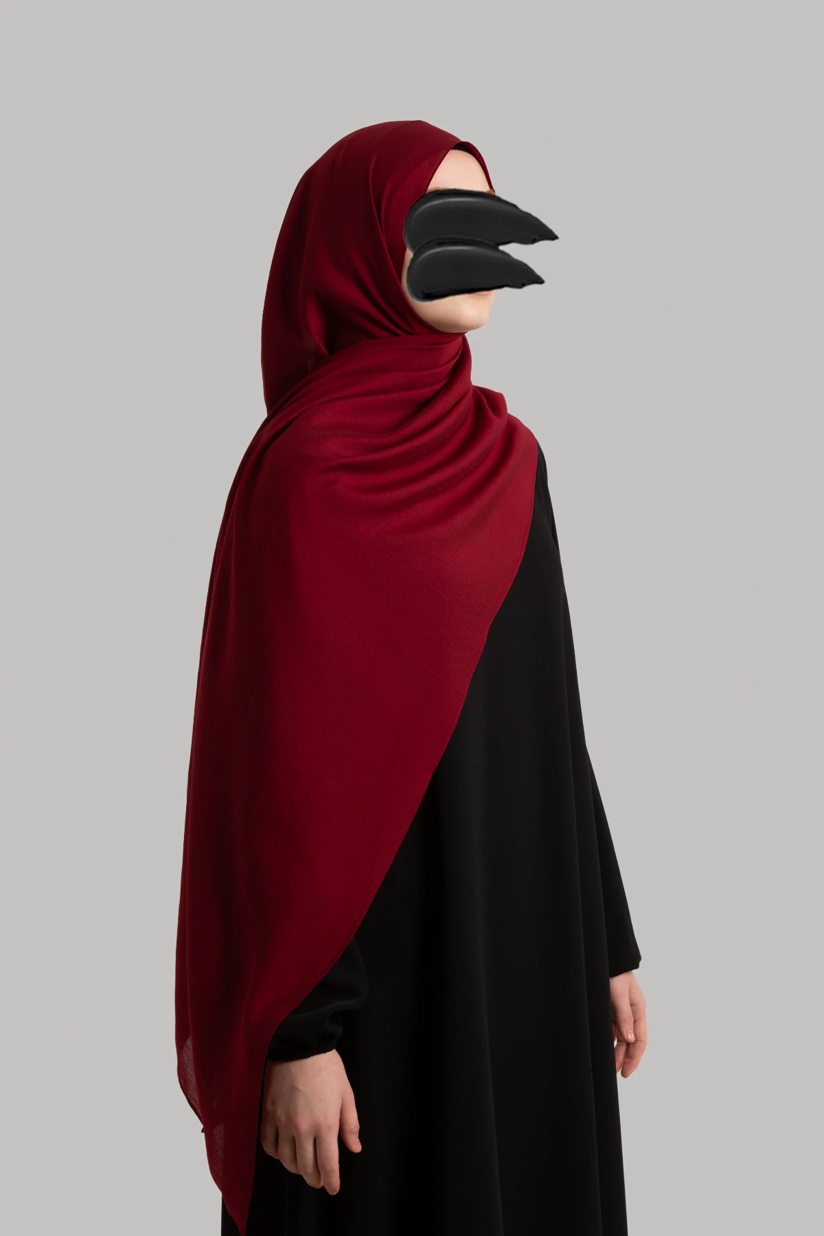 Paris İpeği Şal - Vişne