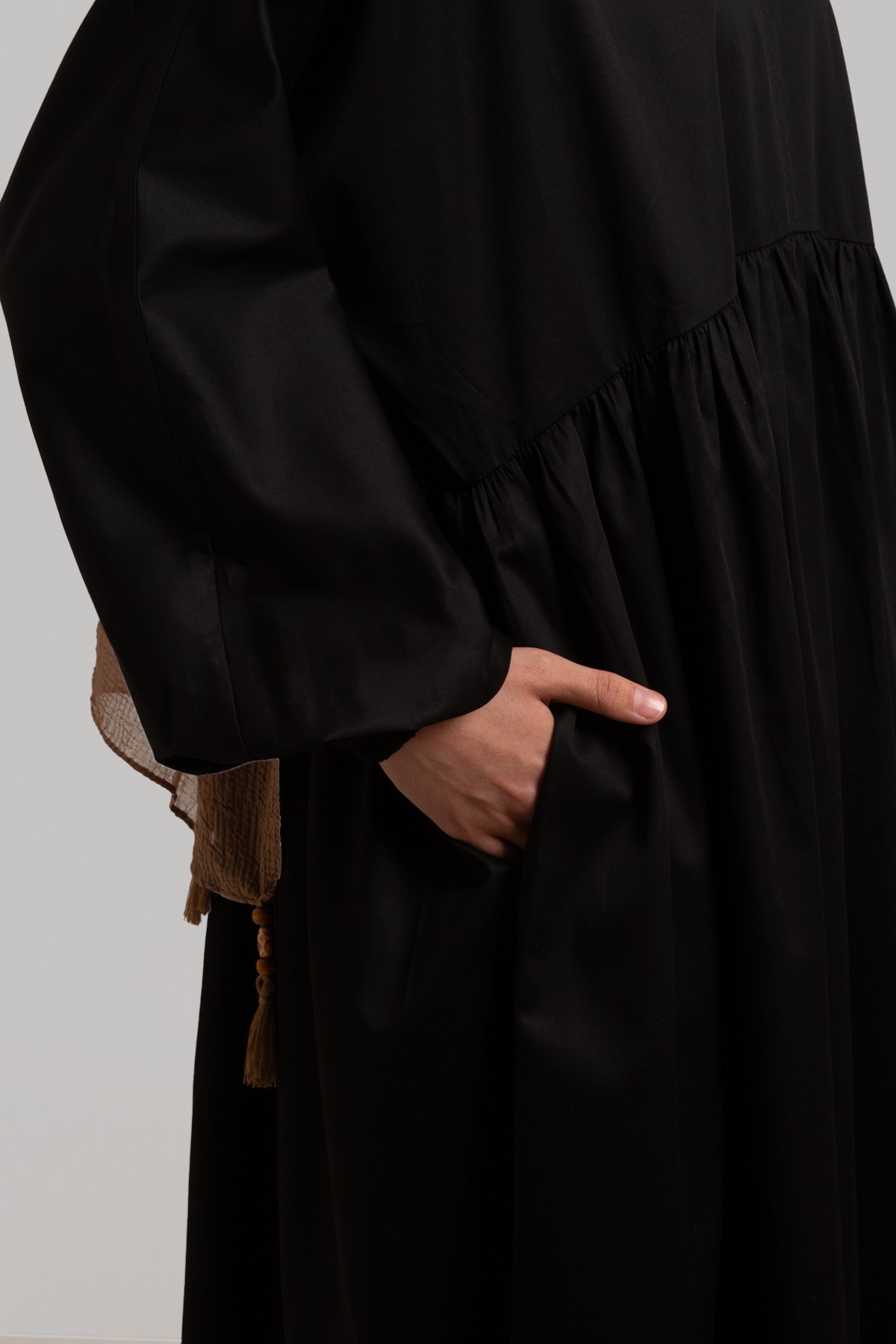 Basic Pamuk Saten Elbise