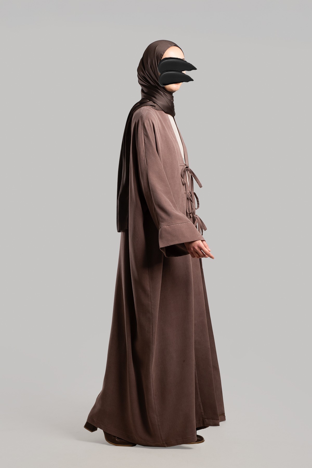 Fiyonklu Kupra Abaya