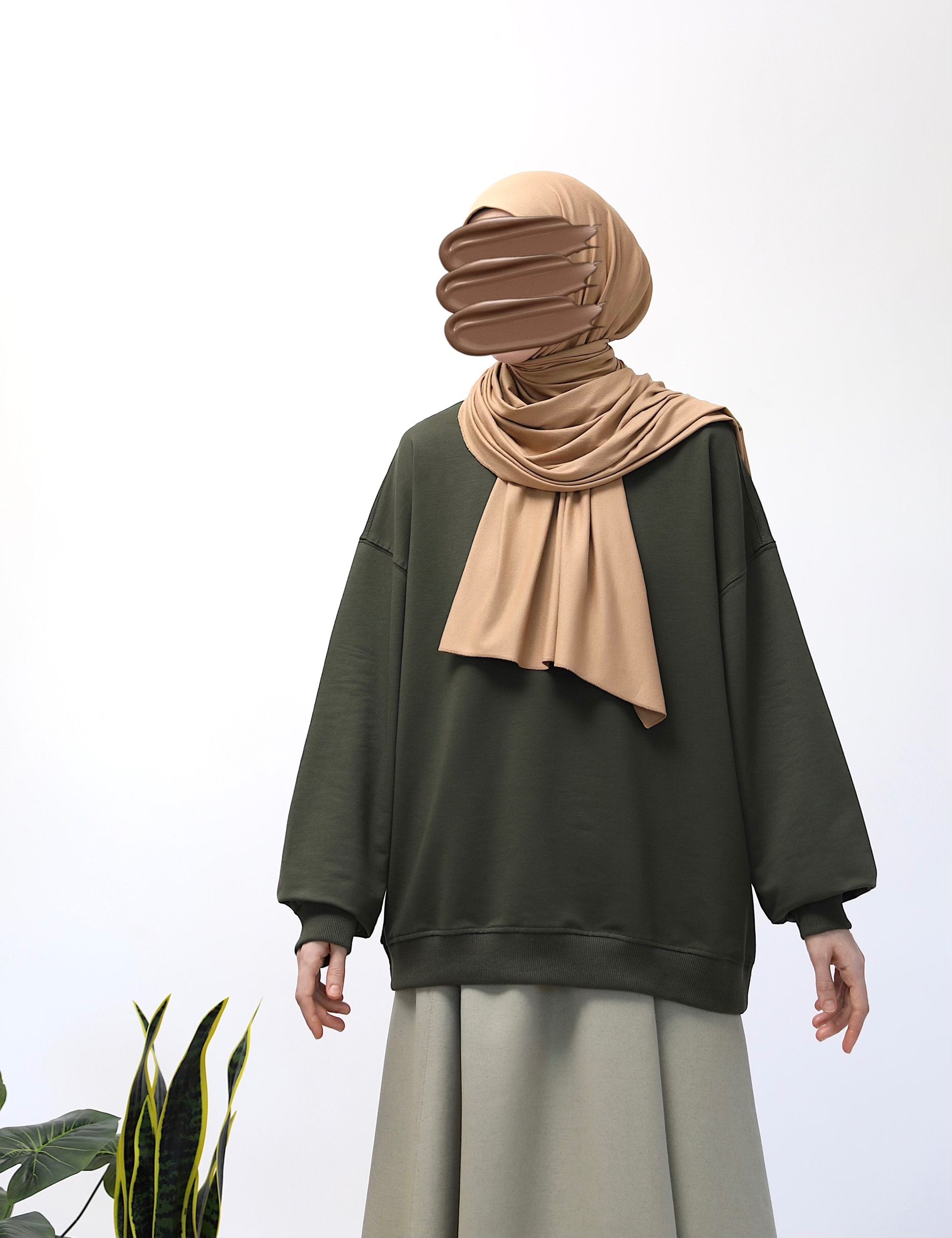 Basic Sweatshirt - Haki