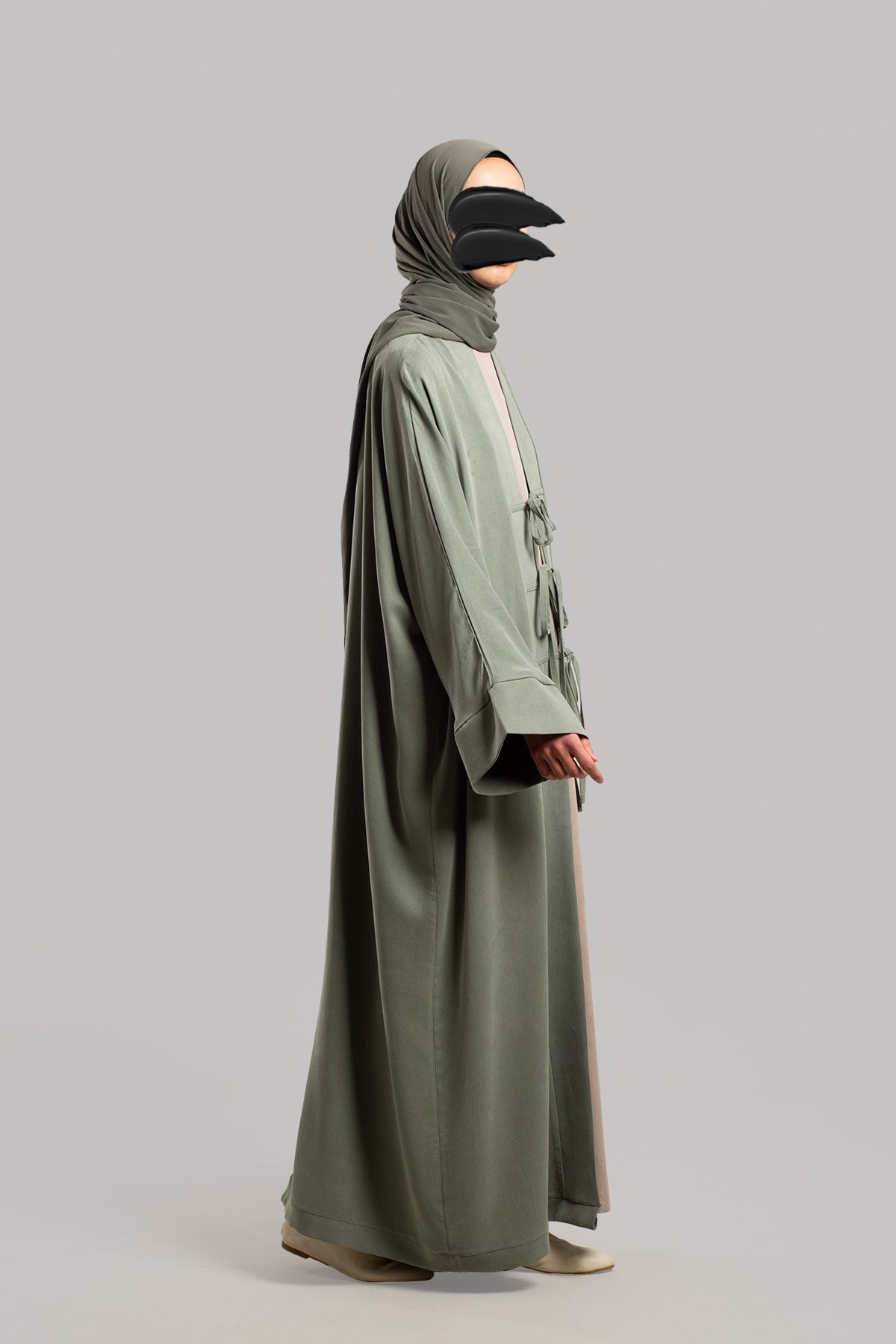 Fiyonklu Kupra Abaya