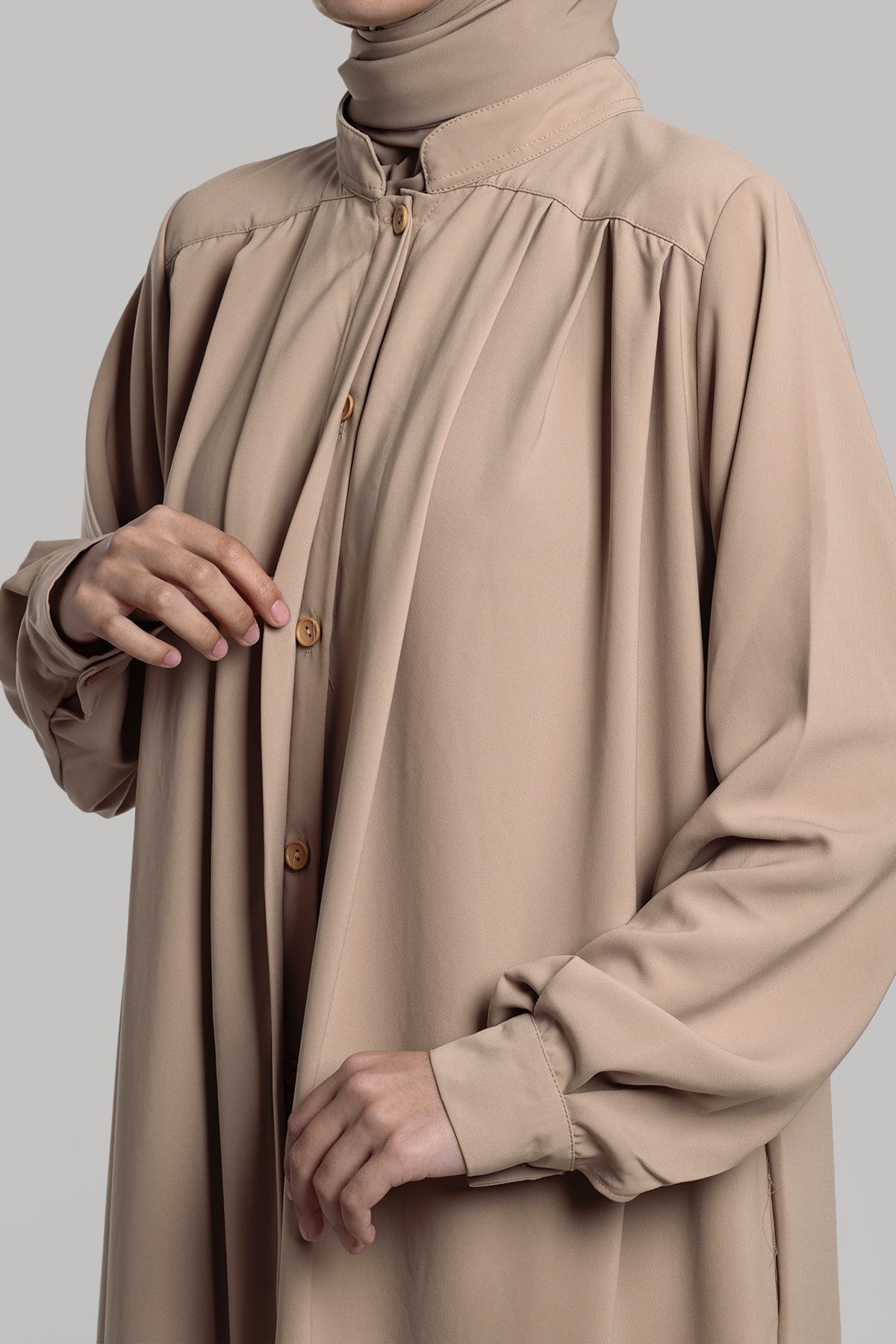 Hafsa Düğmeli Ferace
