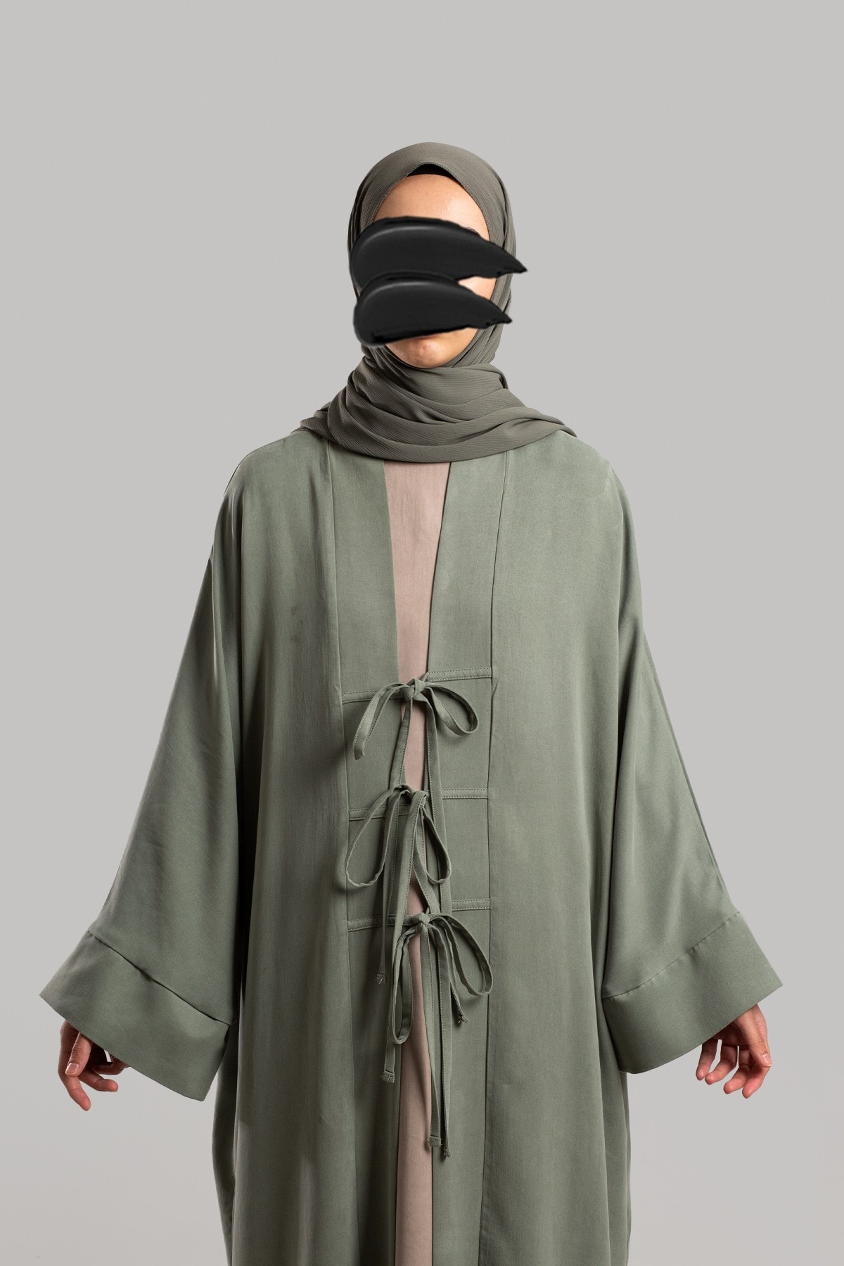 Fiyonklu Kupra Abaya