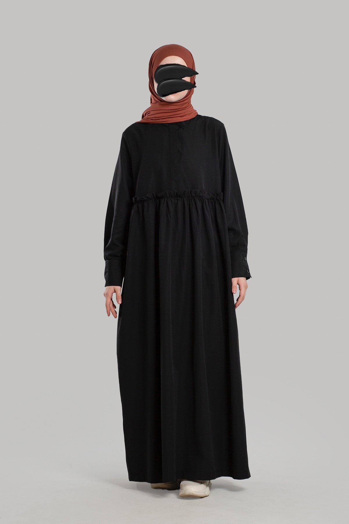Poplin Tesettür Elbise