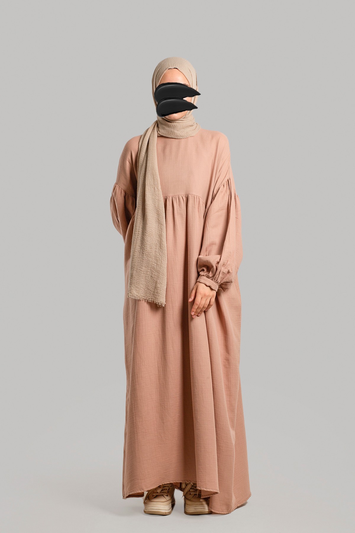 Oversize Müslin Elbise