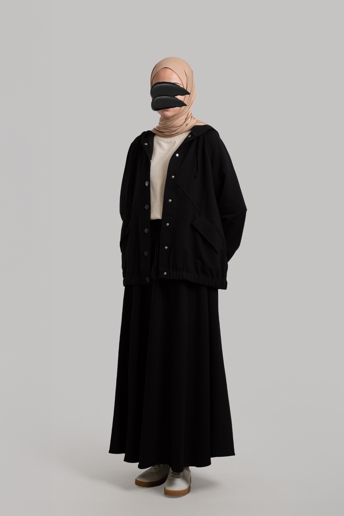 Çıtçıtlı Bomber Sweatshirt