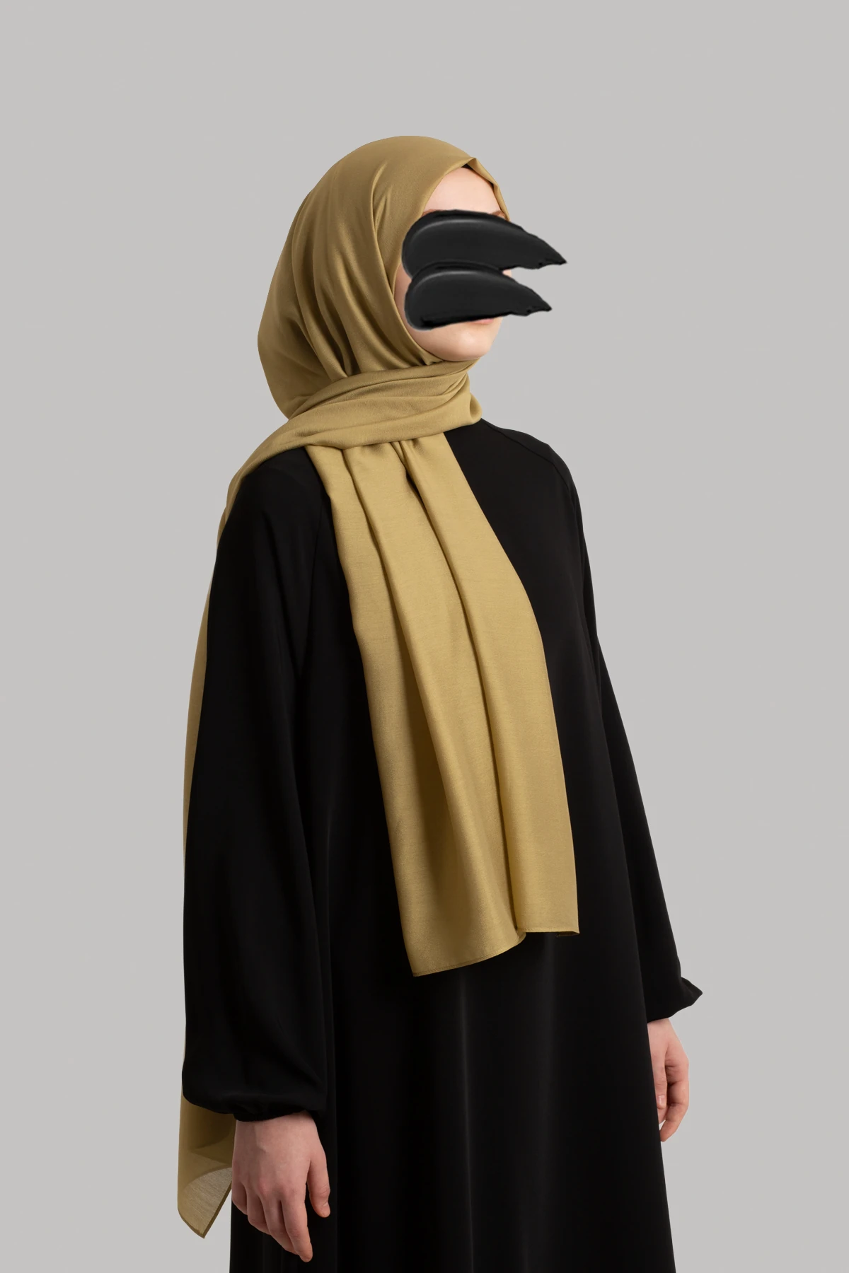 Paris İpeği Şal - Yağ Yeşili