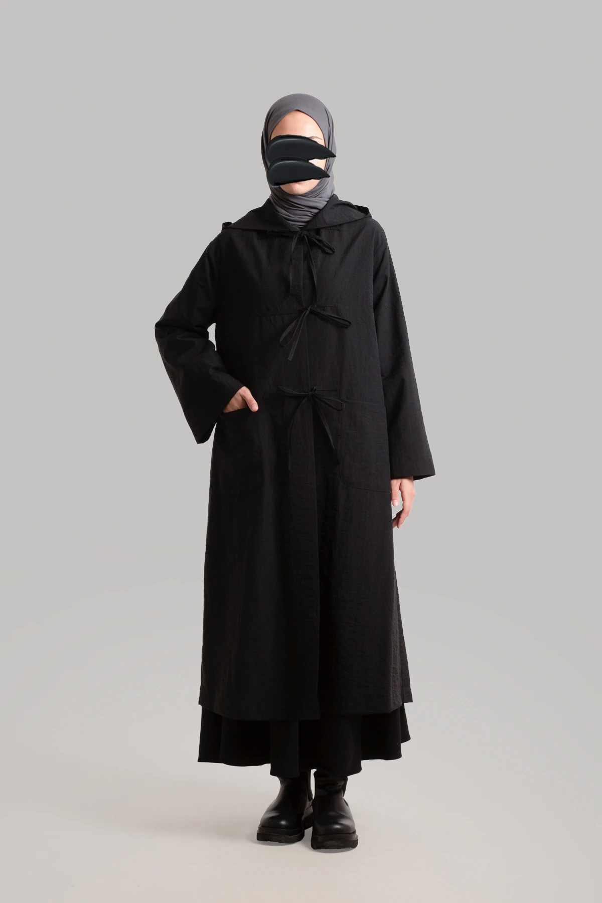 Fiyonk Bağlamalı Yağmurluk