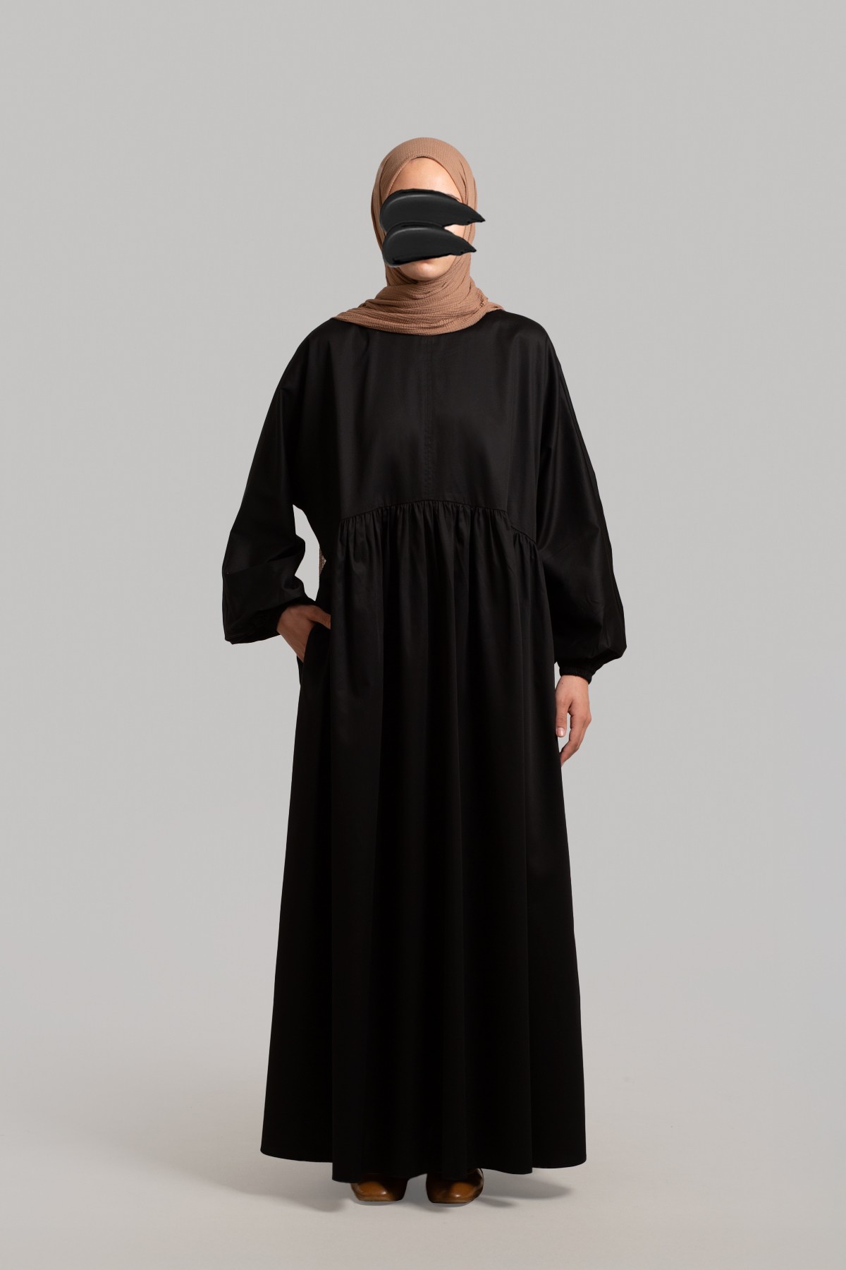 Basic Pamuk Saten Elbise