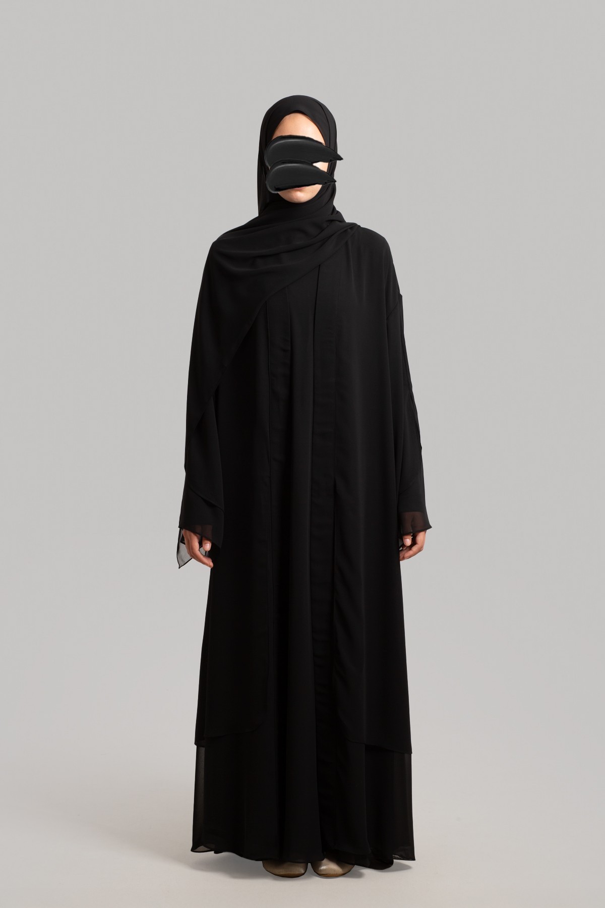 Dubai Abaya Takım - Siyah