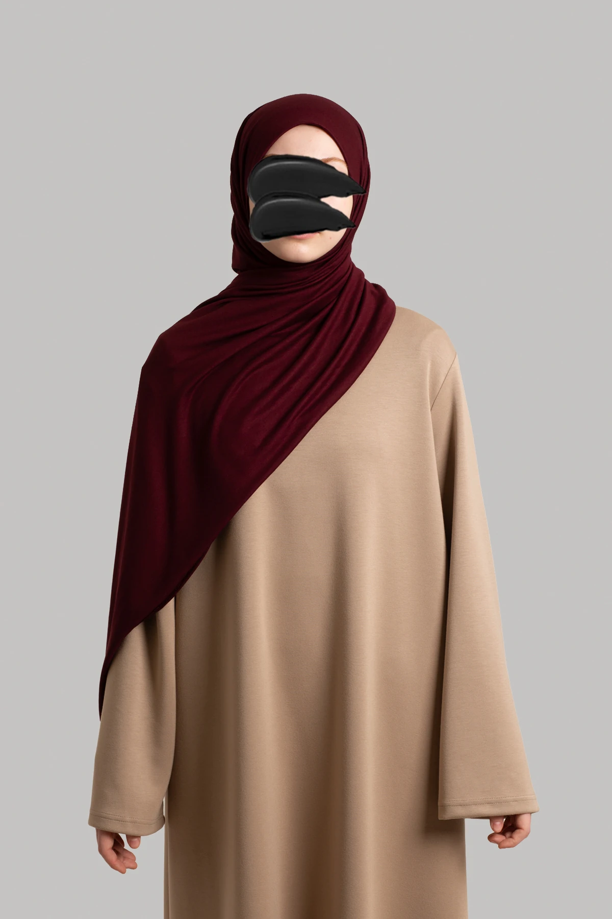 Penye Soft Şal - Bordo