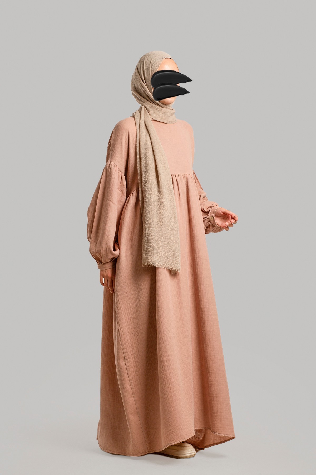 Oversize Müslin Elbise