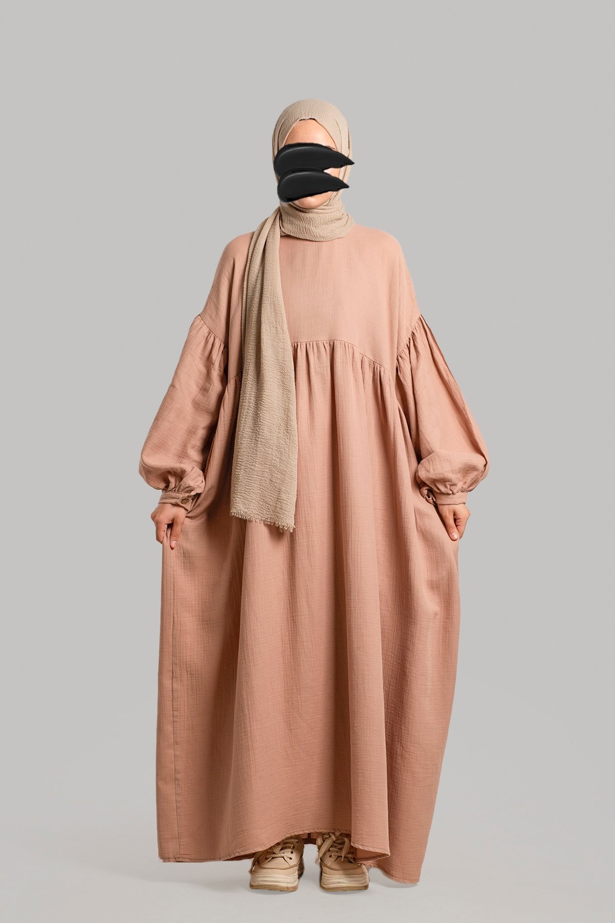 Oversize Müslin Elbise