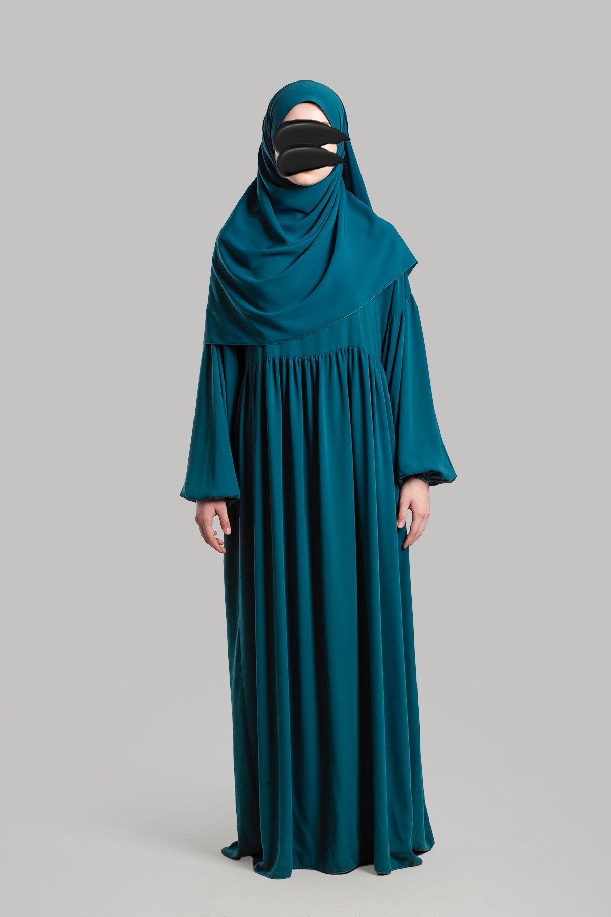 Rabia Elbise Ferace - Petrol Mavisi