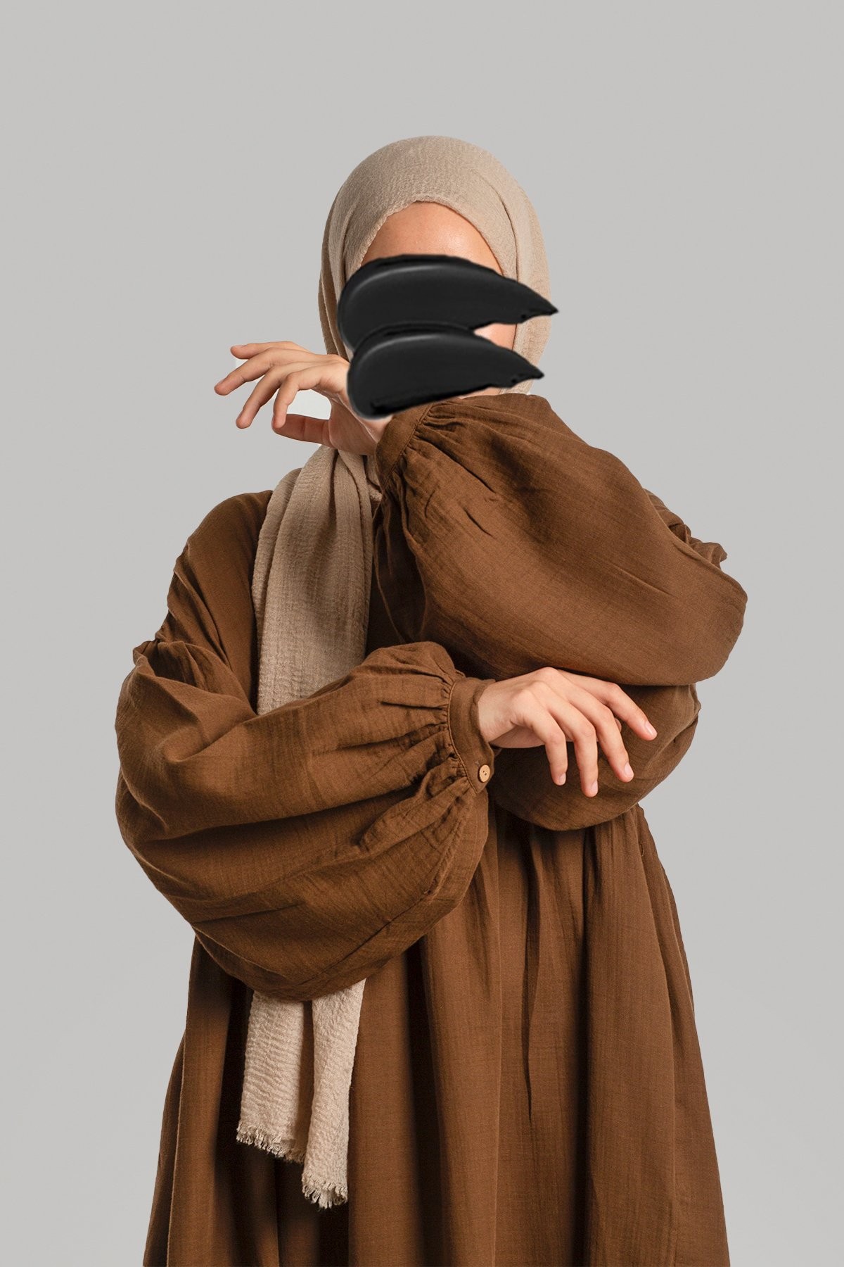 Oversize Müslin Elbise