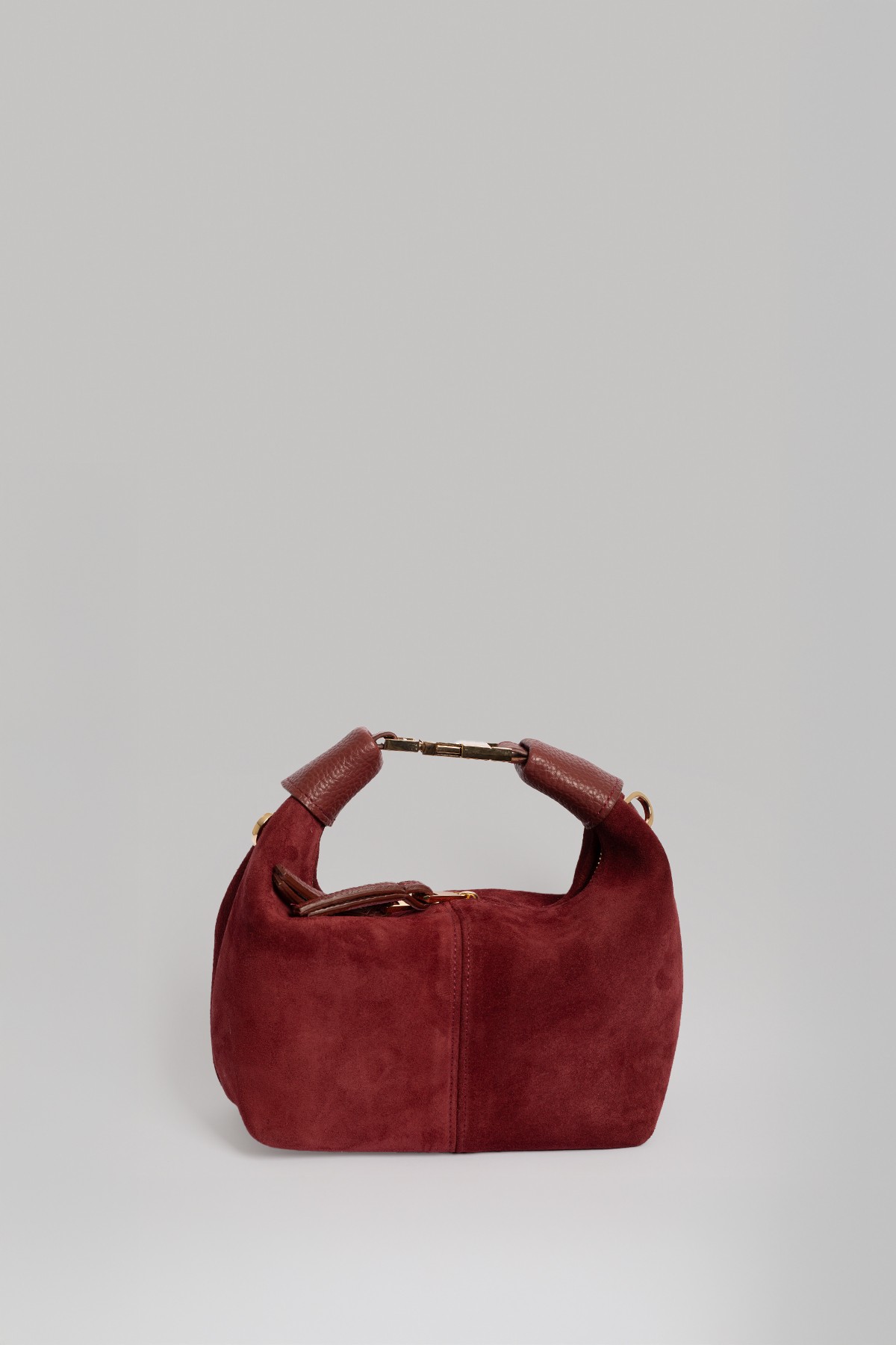 Süet Çanta - Bordo