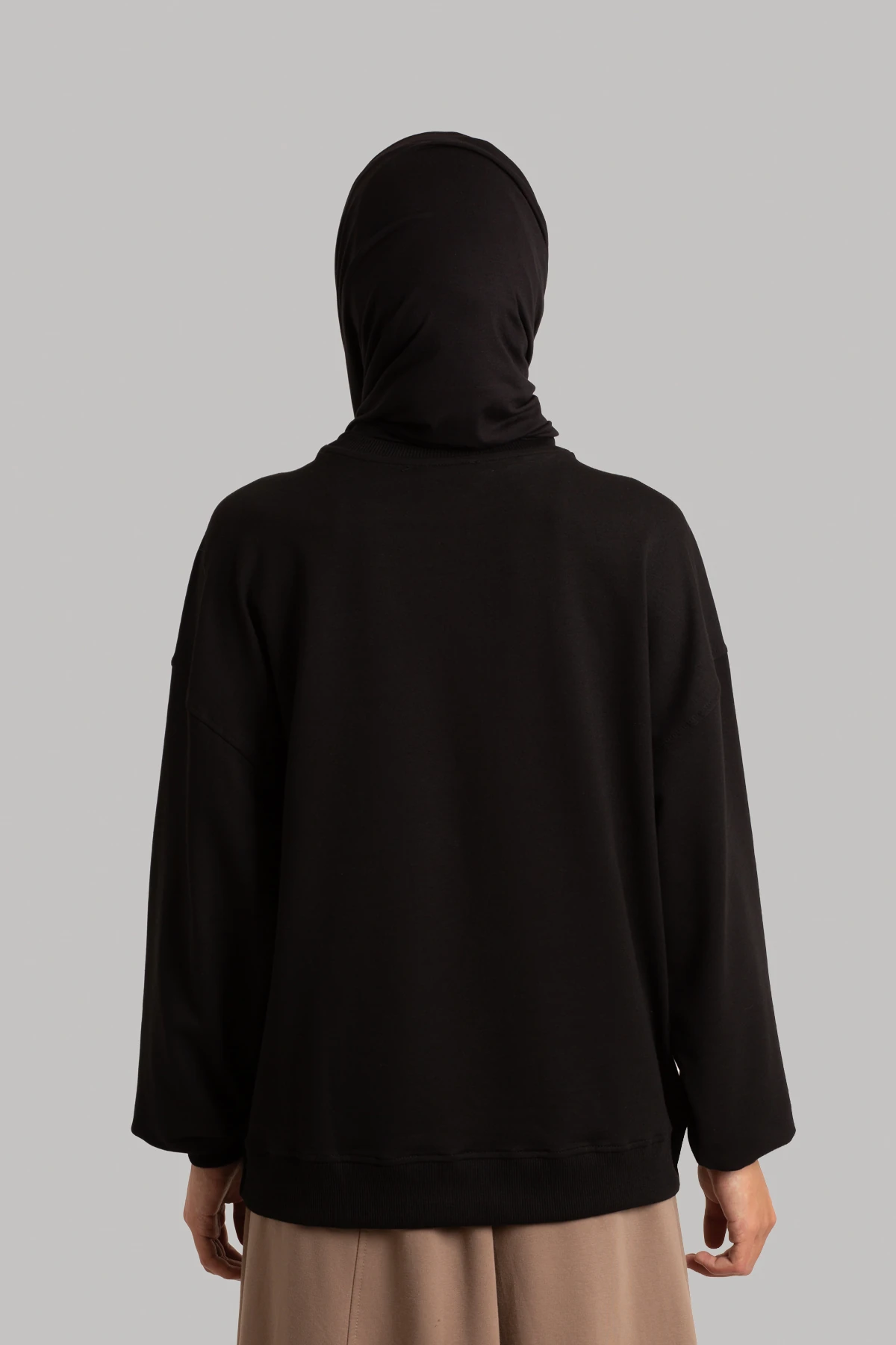 Oversize Kısa Sweatshirt