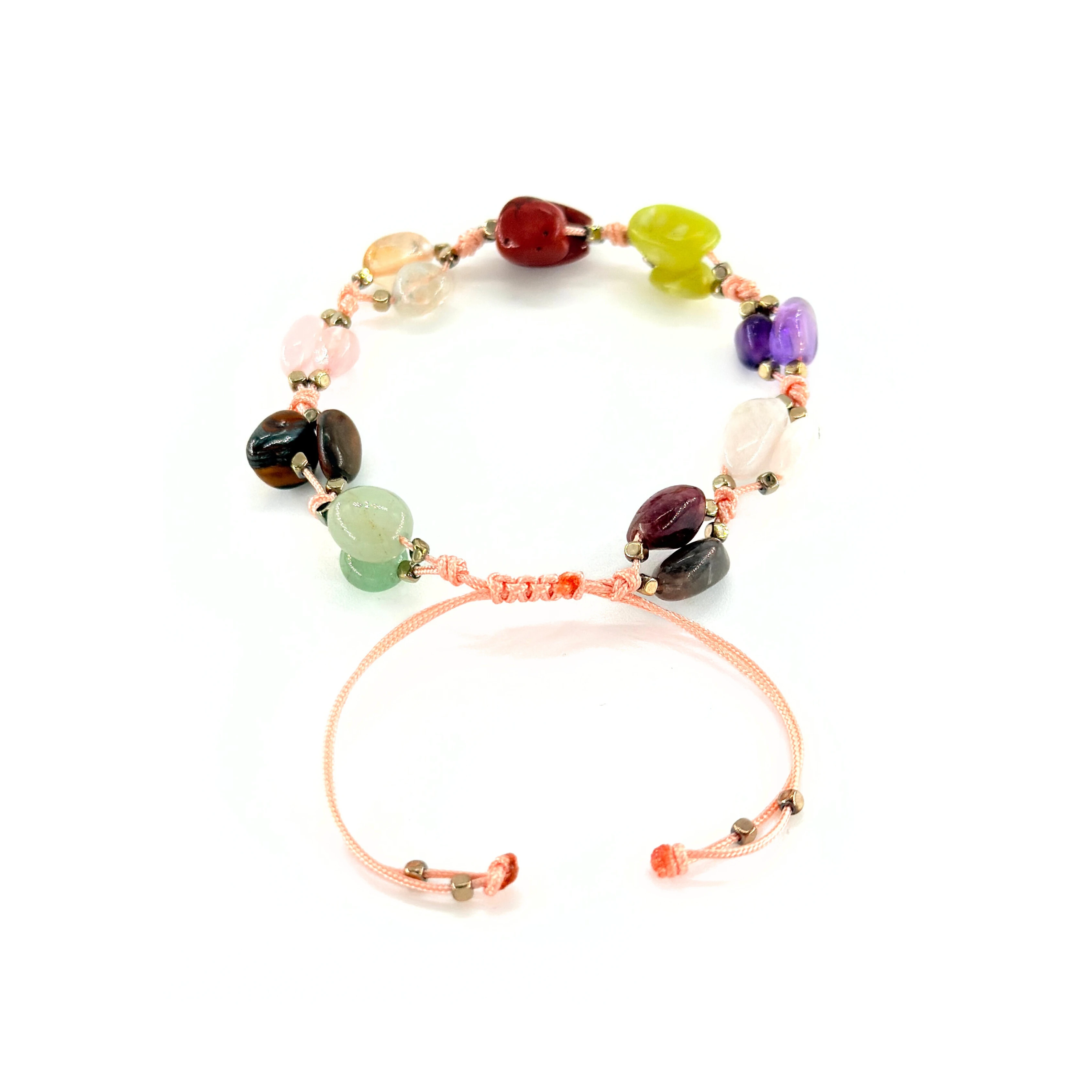 Yengeç Burcu Makrome Doğal Taş Bileklik