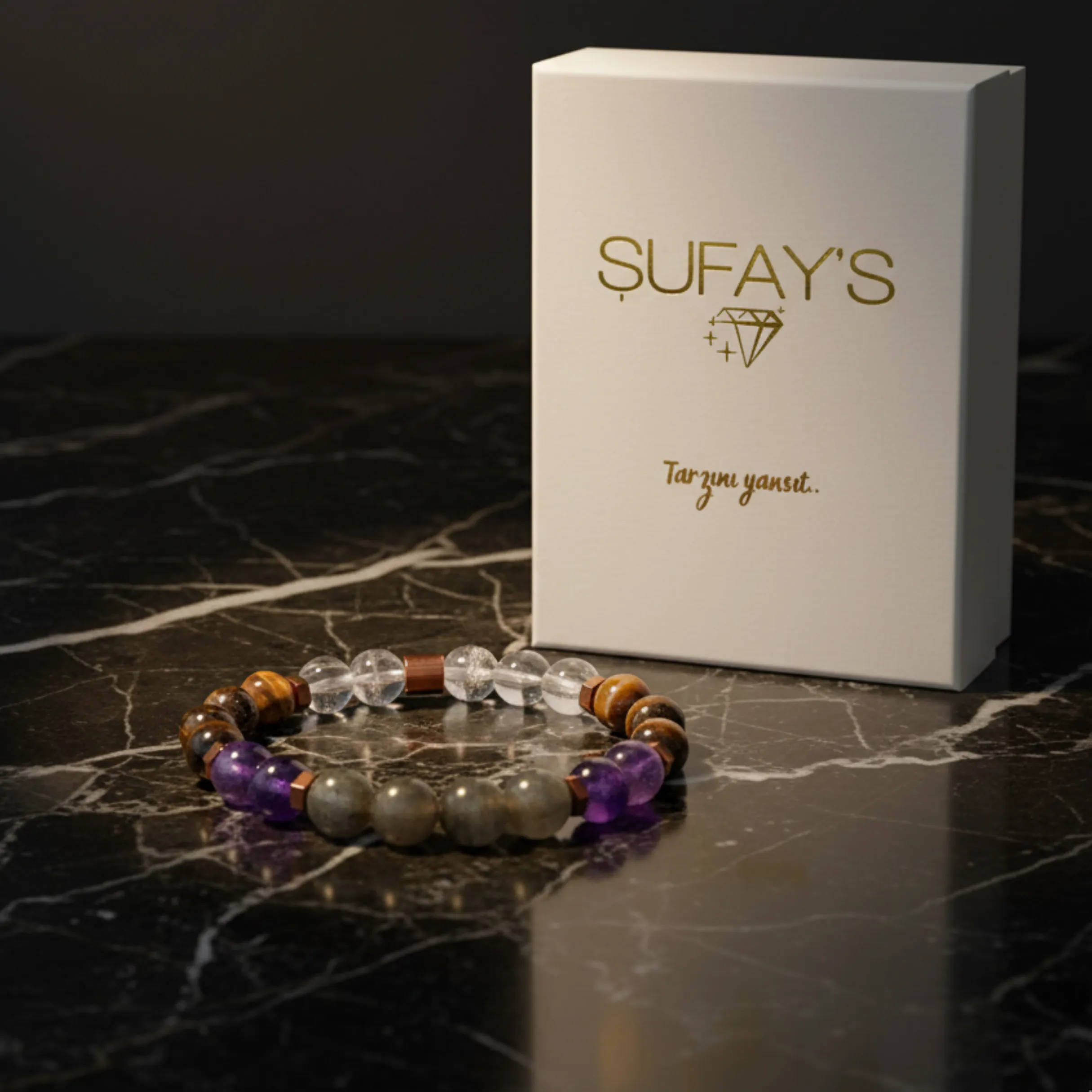 Koç Burcu Doğal Taş Bileklik