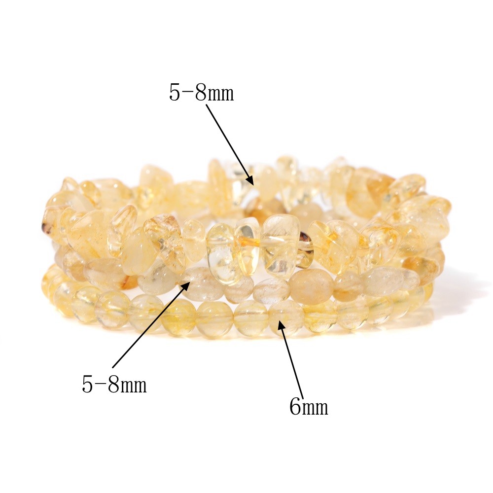 3' Lü Sitrin Doğal Taş Kombin Bileklik