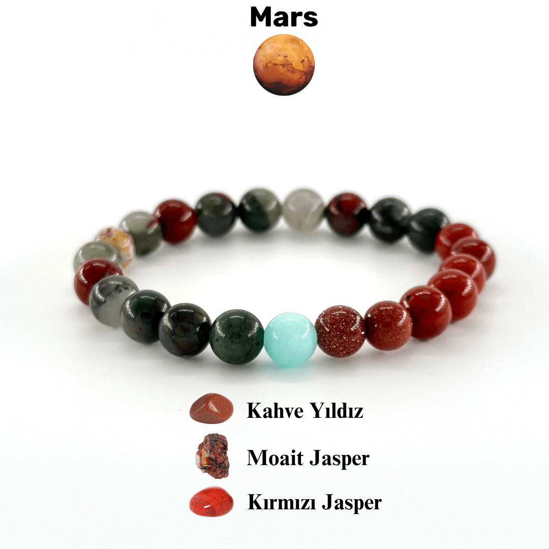 Mars Doğal Taş Bileklik 🌖