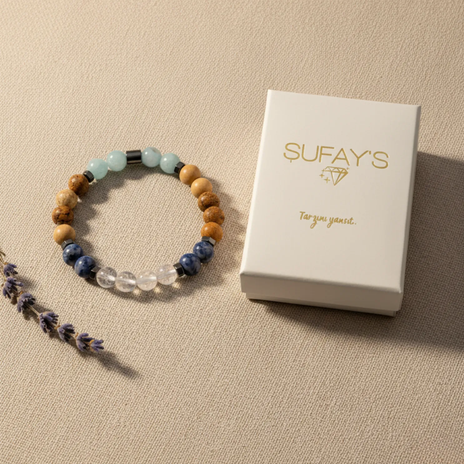 Terazi Burcu Doğal Taş Bileklik